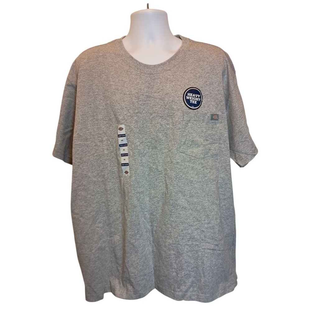 Dickies Short Sleeve Gray Work T- Shirt Men's Sz. 3XL Pocket